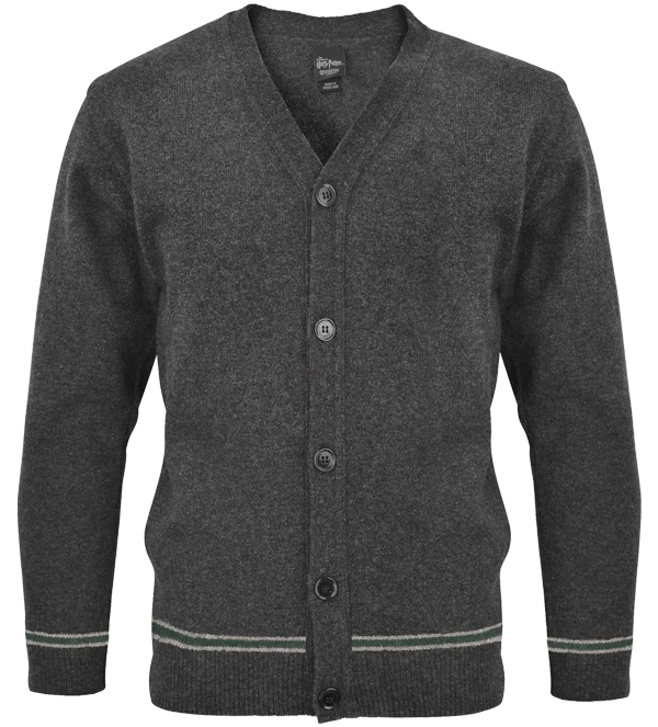 Warner Bros Slytherin V-Neck School Cardigan 3 Warner Bros Slytherin V-Neck School Cardigan