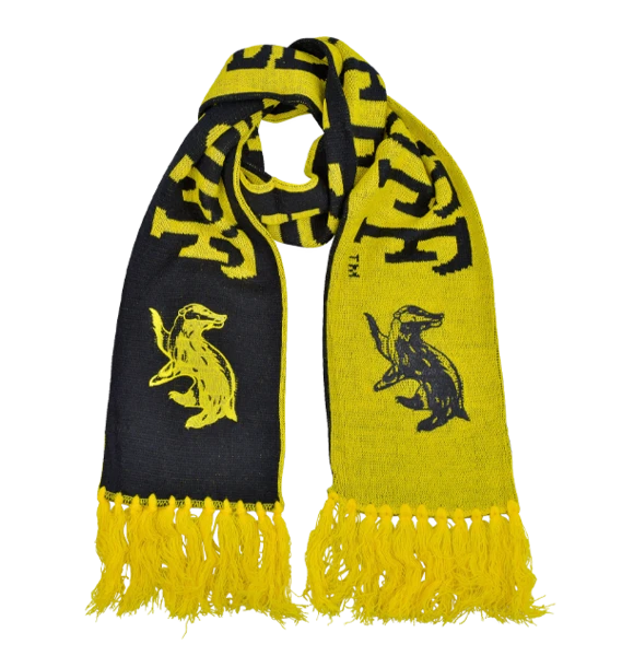 Warner Bros Hufflepuff Reversible Scarf 3 Warner Bros Hufflepuff Reversible Scarf