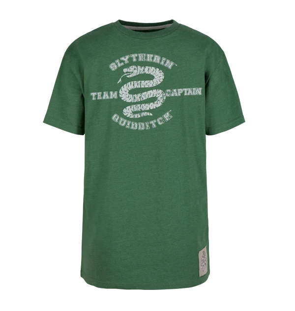 Warner Bros Kids Slytherin Quidditch Team Captain T-Shirt 3 Warner Bros Kids Slytherin Quidditch Team Captain T-Shirt