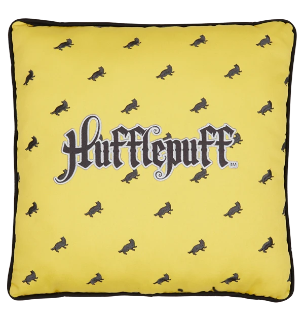 Warner Bros Hufflepuff House Cushion 4 Warner Bros Hufflepuff House Cushion - Image 2