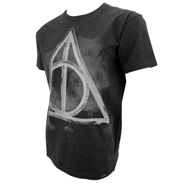 Warner Bros Deathly Hallows Smoky Charcoal T-Shirt 5 Warner Bros Deathly Hallows Smoky Charcoal T-Shirt - Image 3