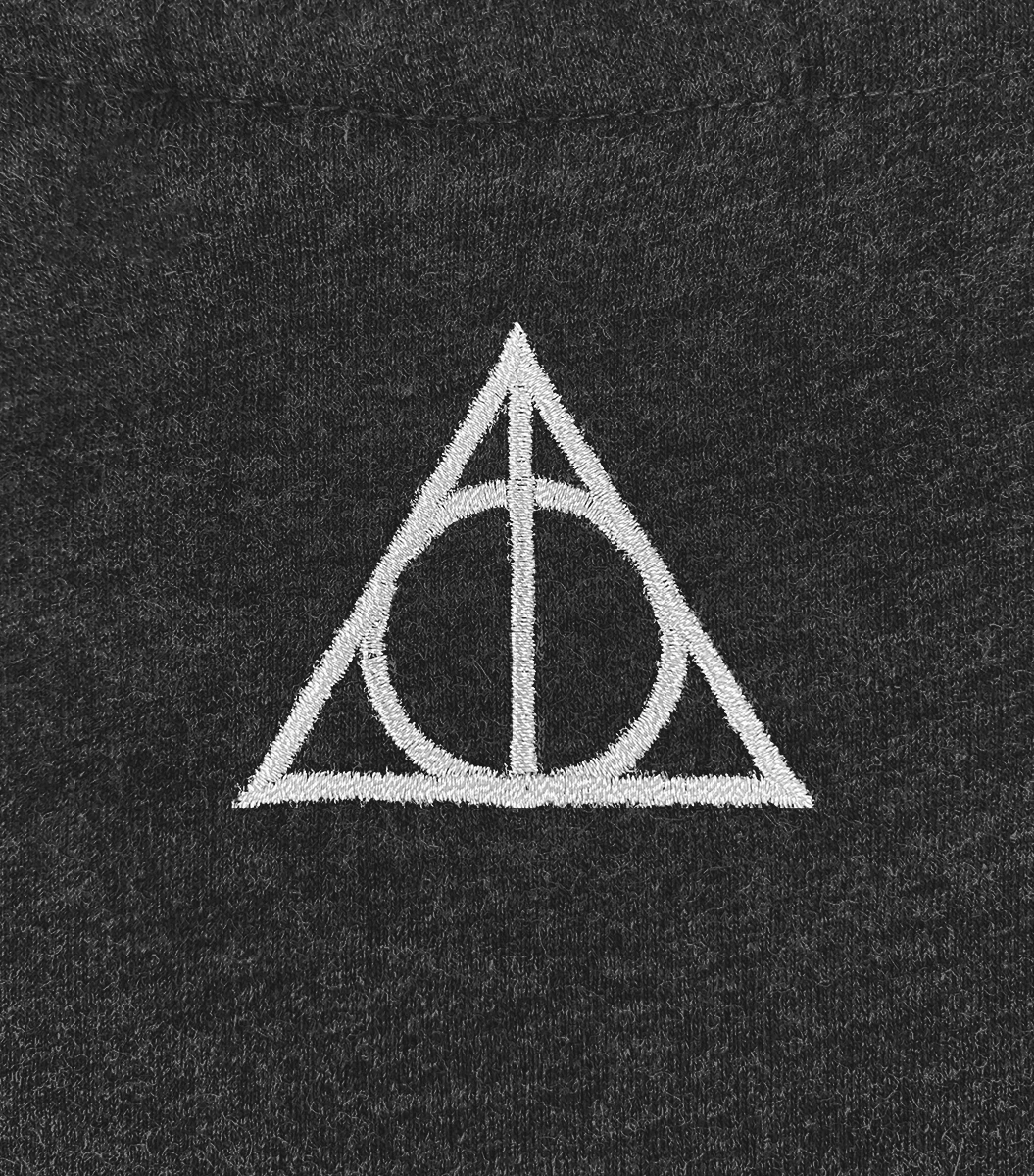 Warner Bros Deathly Hallows Smoky Charcoal T-Shirt 8 Warner Bros Deathly Hallows Smoky Charcoal T-Shirt - Image 6