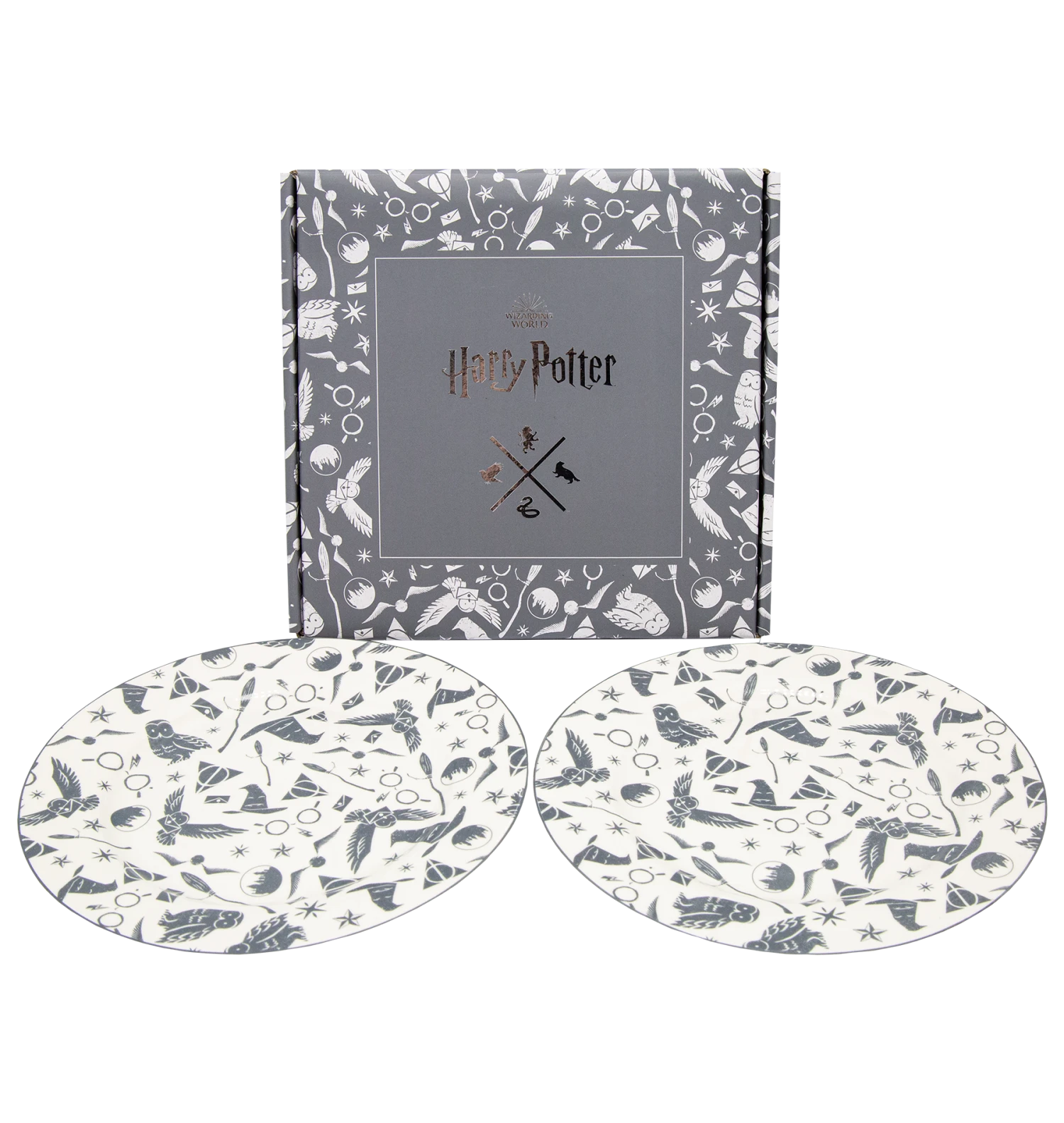 Warner Bros Hogwarts Dessert Plates Set 4 Warner Bros Hogwarts Dessert Plates Set - Image 2