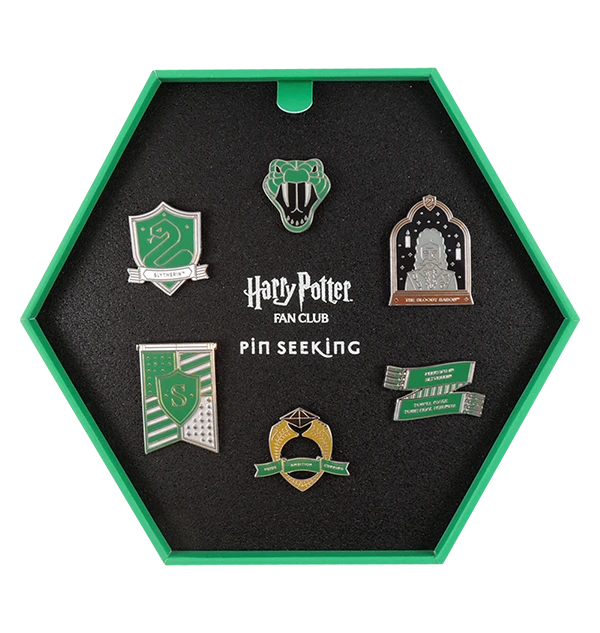 Warner Bros Second Edition Slytherin Enamel Pins Set 4 Warner Bros Second Edition Slytherin Enamel Pins Set - Image 2