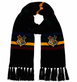 Warner Bros Hogwarts School Crest Knitted Scarf