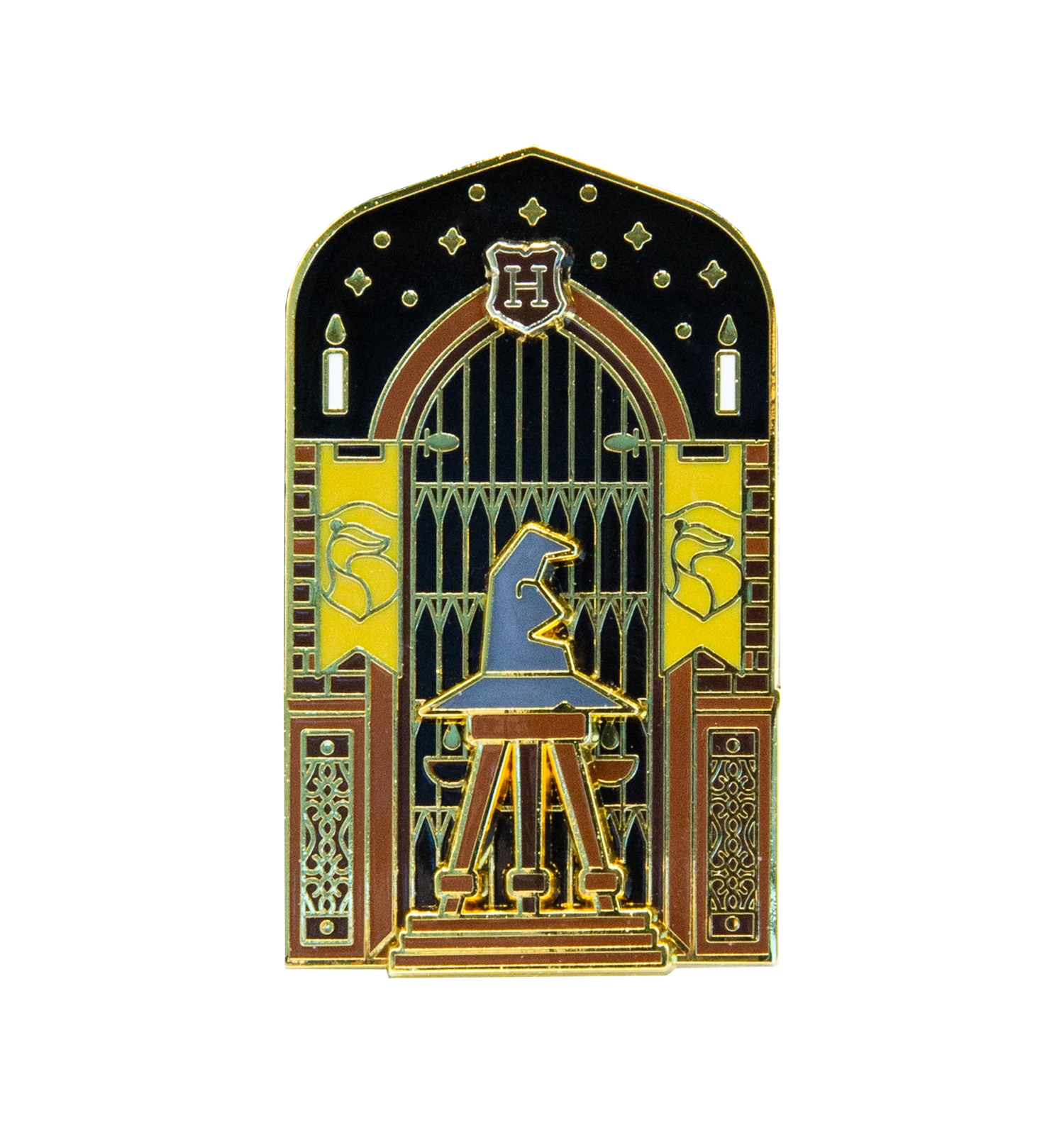 Warner Bros Hufflepuff In The Great Hall Enamel Pin 3 Warner Bros Hufflepuff In The Great Hall Enamel Pin