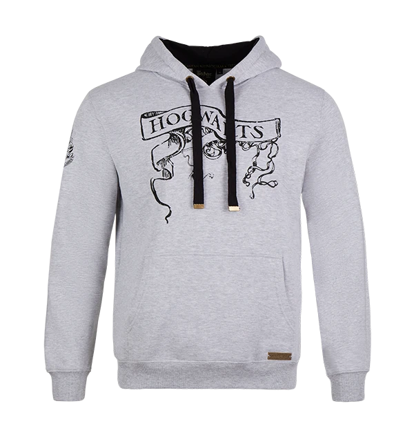 Warner Bros Hogwarts Scroll Hooded Jumper 3 Warner Bros Hogwarts Scroll Hooded Jumper