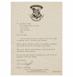Warner Bros Personalised Hogwarts Acceptance Letter 13 Warner Bros Personalised Hogwarts Acceptance Letter -Warner Bros PL00010246 4 7c7009ec 464b 4898 95c4 061fa60008ce