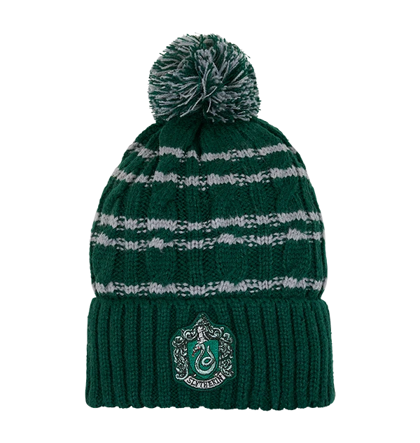Warner Bros Slytherin Knitted Hat 3 Warner Bros Slytherin Knitted Hat