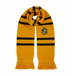 Warner Bros Hufflepuff Knitted Crest Scarf