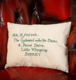 Warner Bros Hogwarts Express Acceptance Letter Cushion 8 Warner Bros Hogwarts Express Acceptance Letter Cushion -Warner Bros Platform934 product ALCushion1