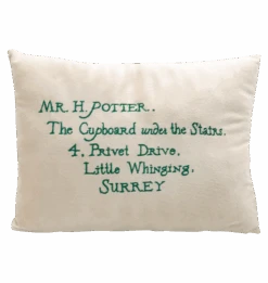 Warner Bros Hogwarts Express Acceptance Letter Cushion