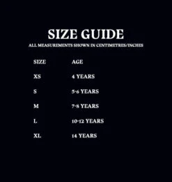 Warner Bros Dobby Youth Spirit Jersey -Warner Bros Size Guide Kids SJ