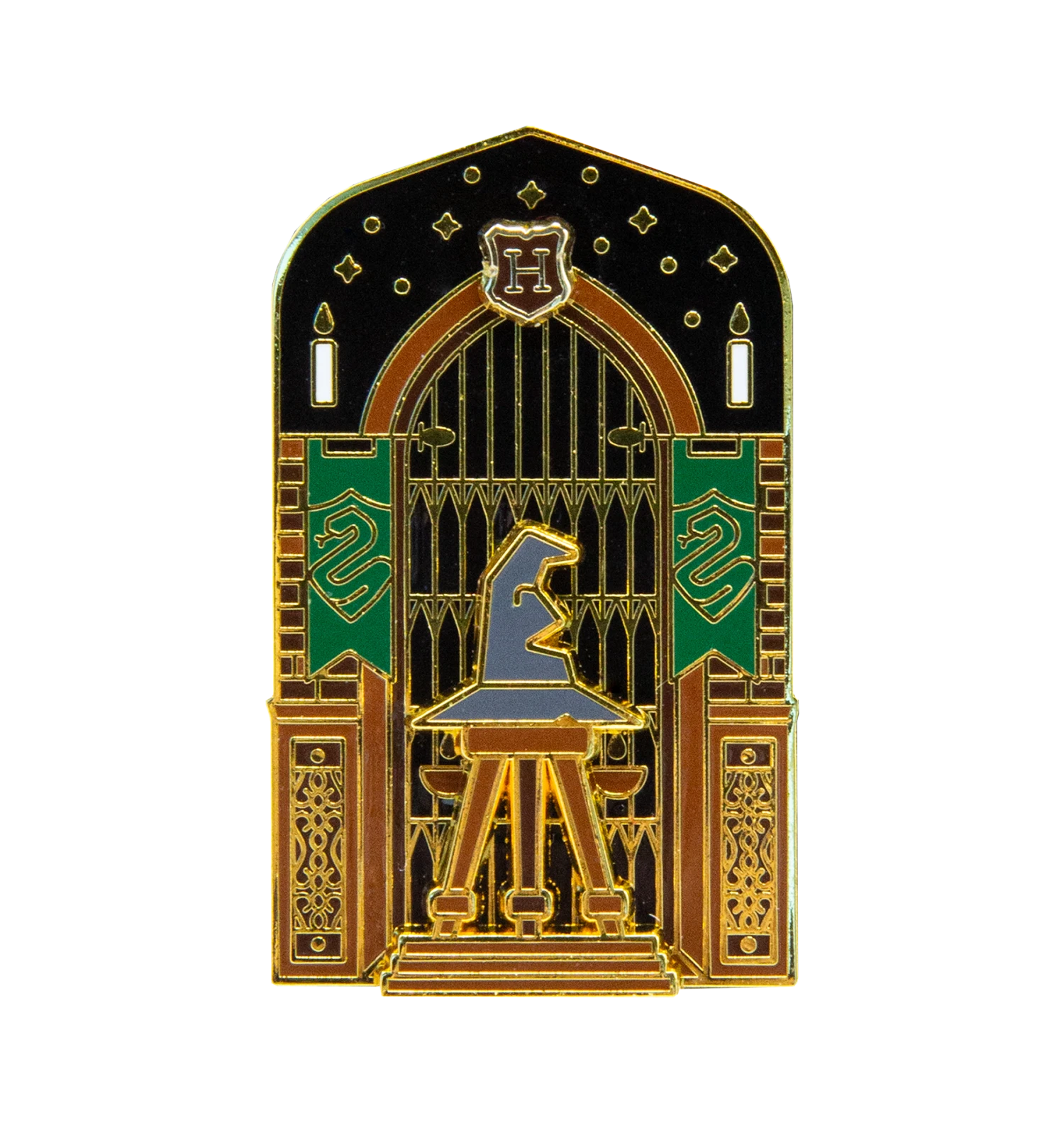 Warner Bros Slytherin In The Great Hall Enamel Pin 3 Warner Bros Slytherin In The Great Hall Enamel Pin