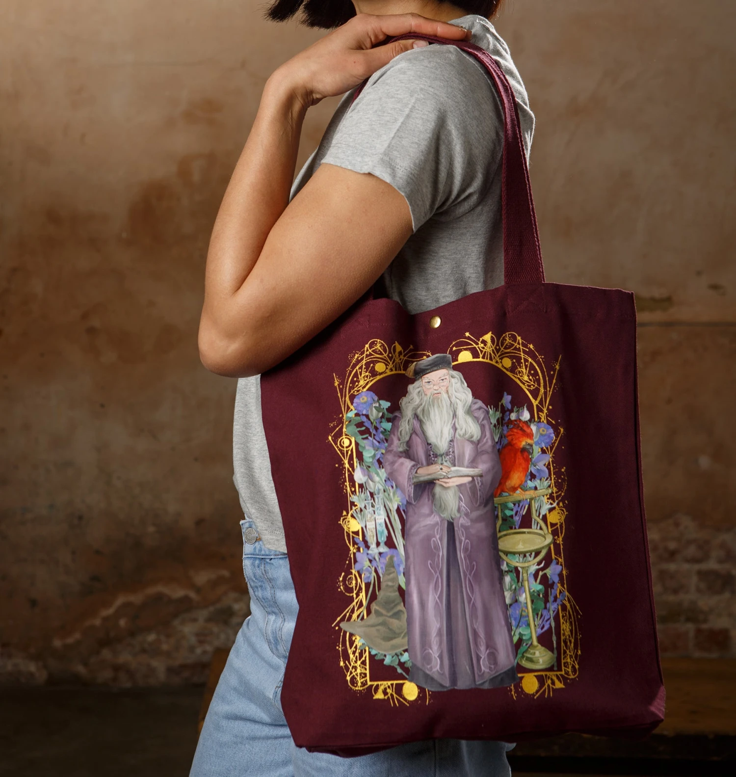 Warner Bros Yume Professor Dumbledore Tote 5 Warner Bros Yume Professor Dumbledore Tote - Image 3