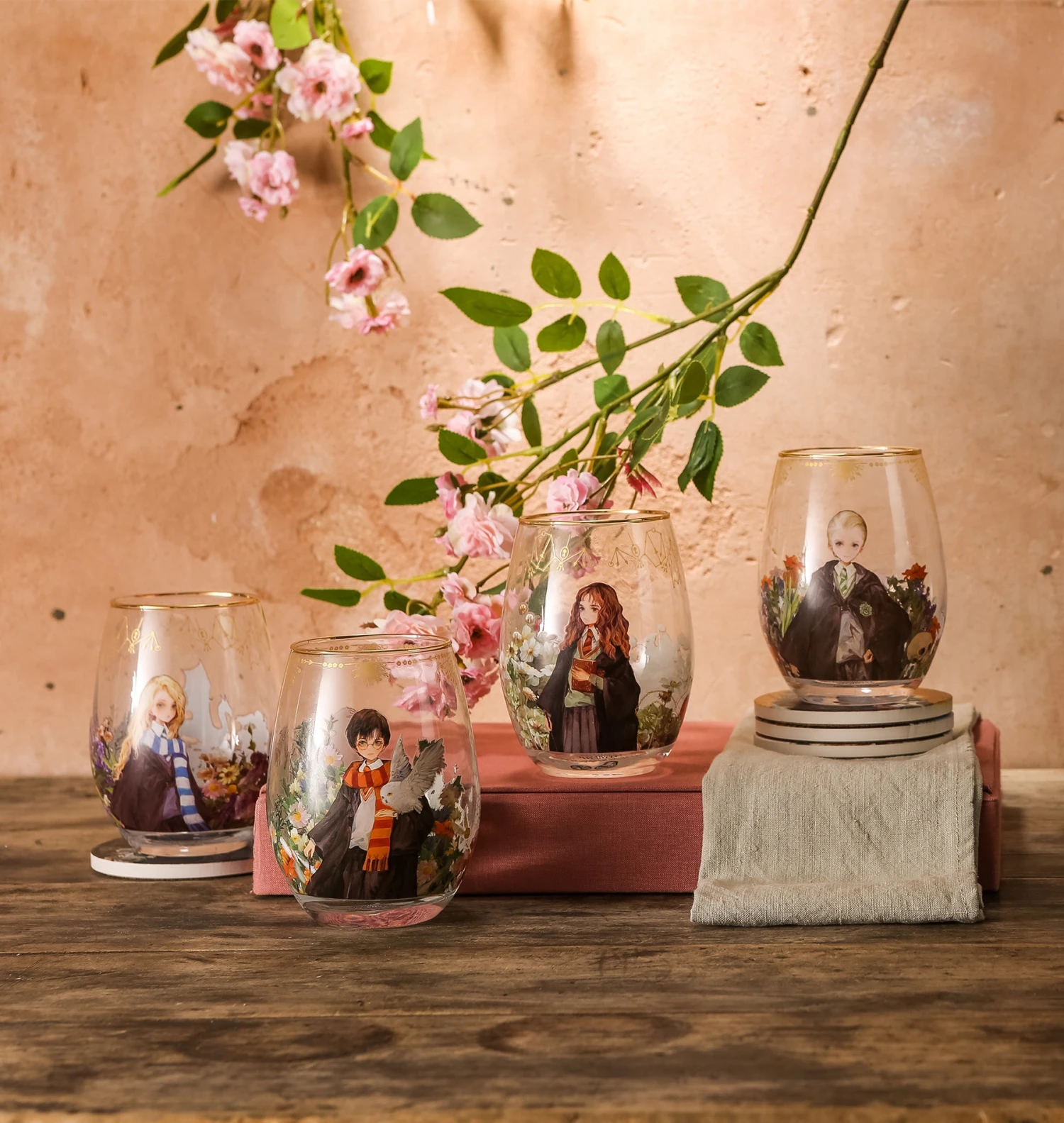 Warner Bros Yume Hogwarts Students Glass Gift Set 3 Warner Bros Yume Hogwarts Students Glass Gift Set