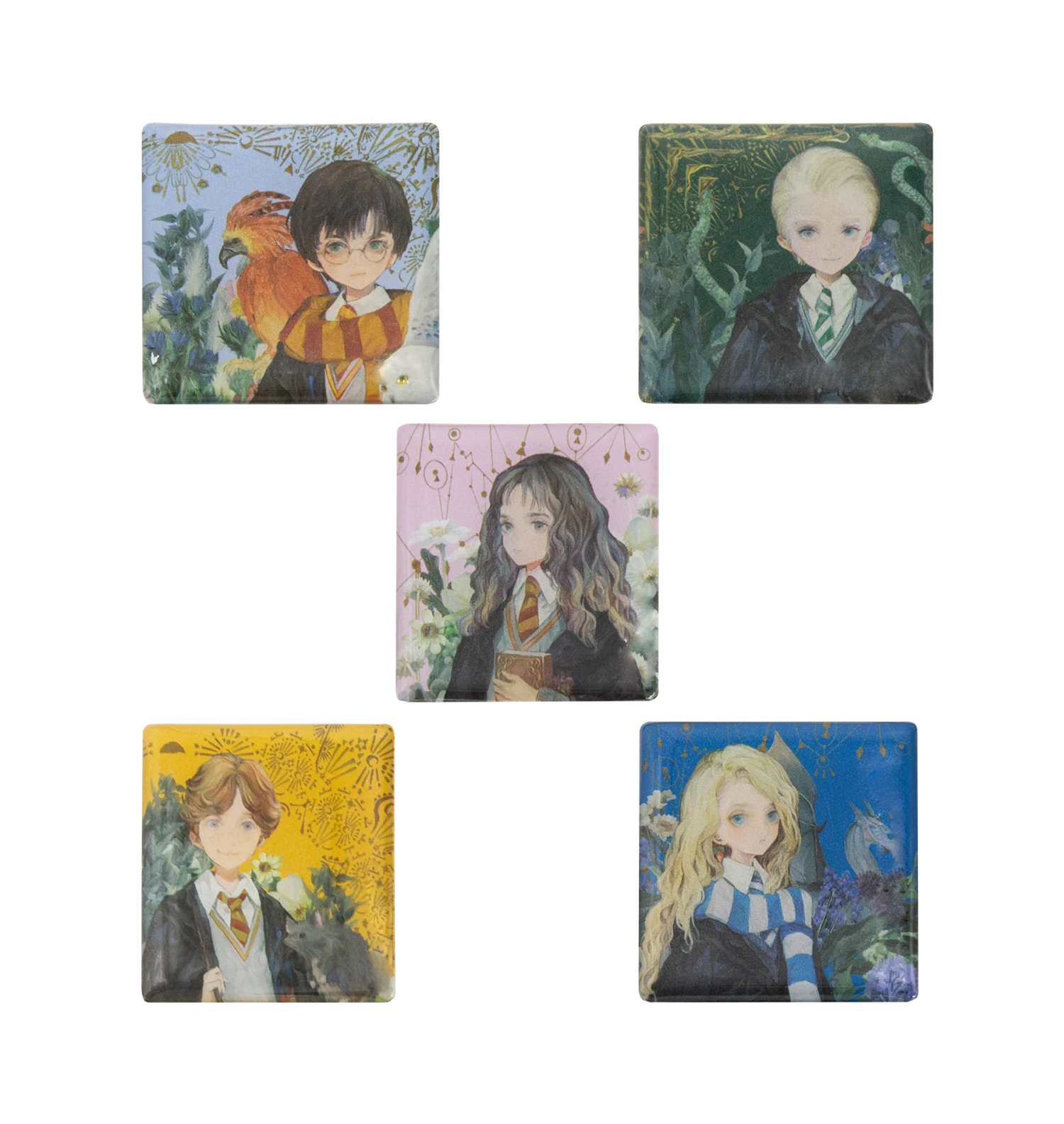 Warner Bros Yume Hogwarts Students Magnet Set 3 Warner Bros Yume Hogwarts Students Magnet Set