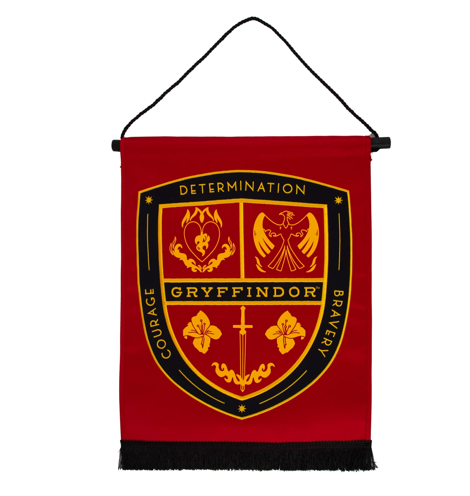 Warner Bros Gryffindor Attribute Wall Banner 3 Warner Bros Gryffindor Attribute Wall Banner