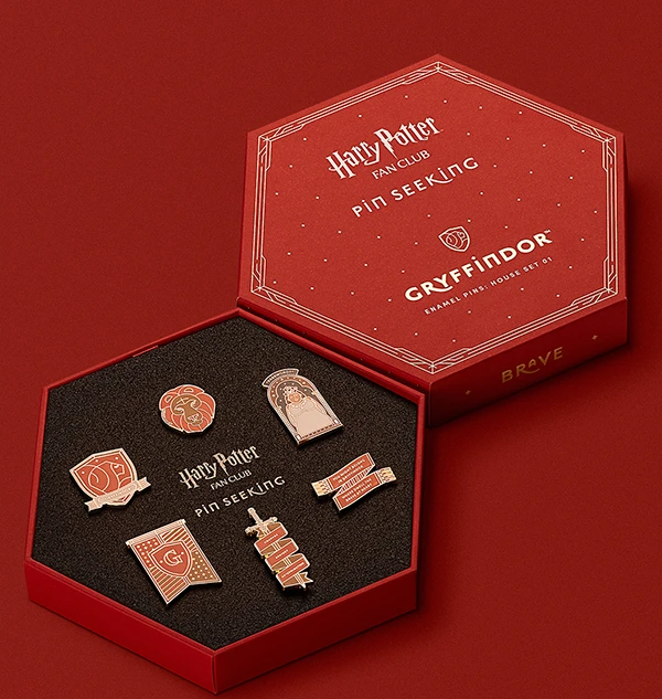 Warner Bros Second Edition Gryffindor Enamel Pins Set 3 Warner Bros Second Edition Gryffindor Enamel Pins Set