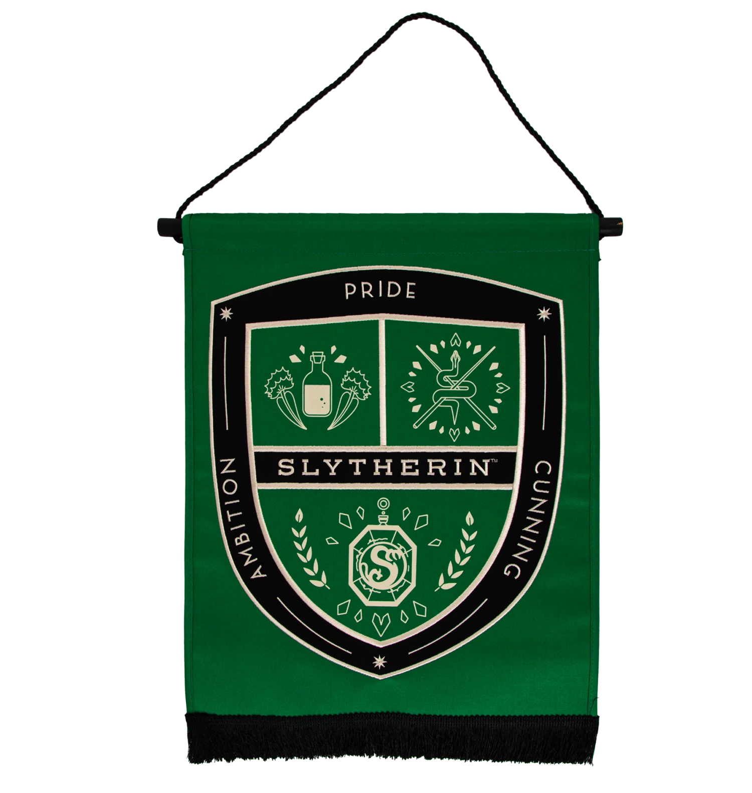 Warner Bros Slytherin Attribute Wall Banner 3 Warner Bros Slytherin Attribute Wall Banner