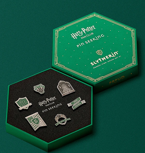 Warner Bros Second Edition Slytherin Enamel Pins Set 3 Warner Bros Second Edition Slytherin Enamel Pins Set